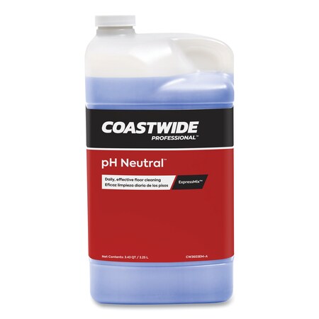 Coastwide Professional pH Neutral Daily Floor Cleaner Concentrate for ExpressMix Systems, Strawberry Scent, 110 oz, 2PK CW3603EM-A